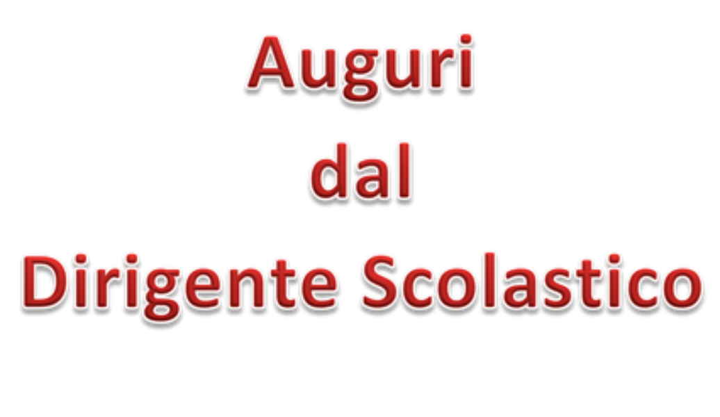 DIRIGENTE SCOLASTICO - Messaggio Natalizio